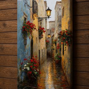 Premium Floating Frame Canvas Painting – Luxury Mountain Landscape Wall Art in Dubai | Aamera Crafts - Image 6