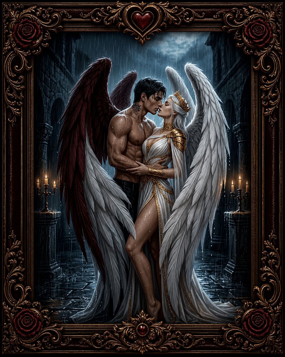 Romantic Couple Wall Art Frame – Luxury Love Portrait Décor in Dubai | Aamera Crafts - Image 2